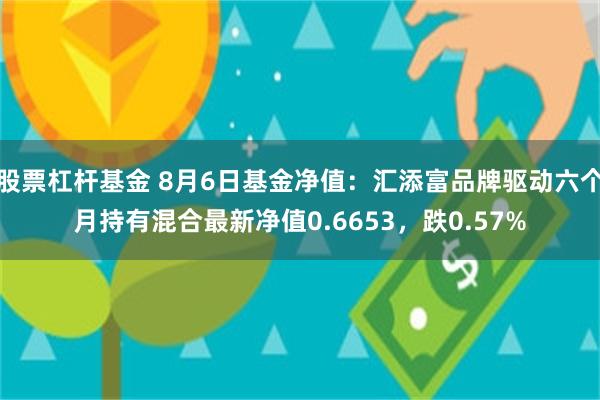 股票杠杆基金 8月6日基金净值：汇添富品牌驱动六个月持有混合最新净值0.6653，跌0.57%