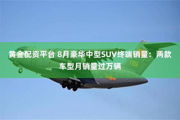 黄金配资平台 8月豪华中型SUV终端销量：两款车型月销量过万辆